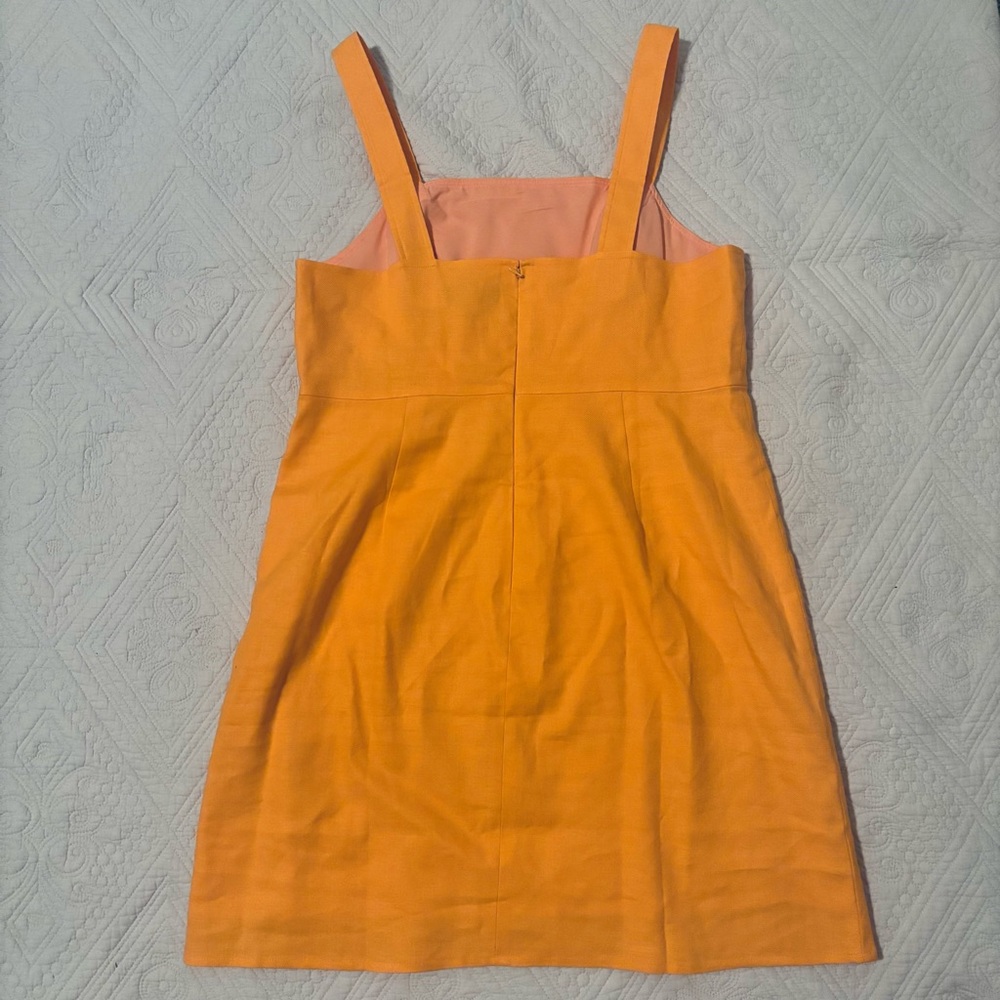 *NWT!* J. Crew Squareneck A-line Dress in Stretch Linen Blend - Picture 6 of 10
